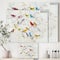 Designart - Multi-Color Bird on Tree - Modern Farmhouse Canvas Art